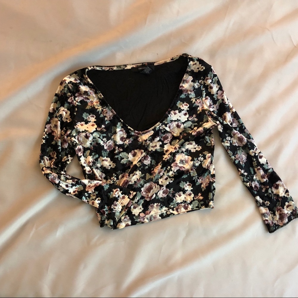 Floral crop top